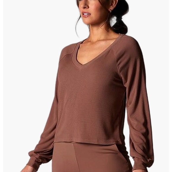 TAVI Tops - TAVI - Rib Long Sleeve T - Clove/Mauvey Color - NWT